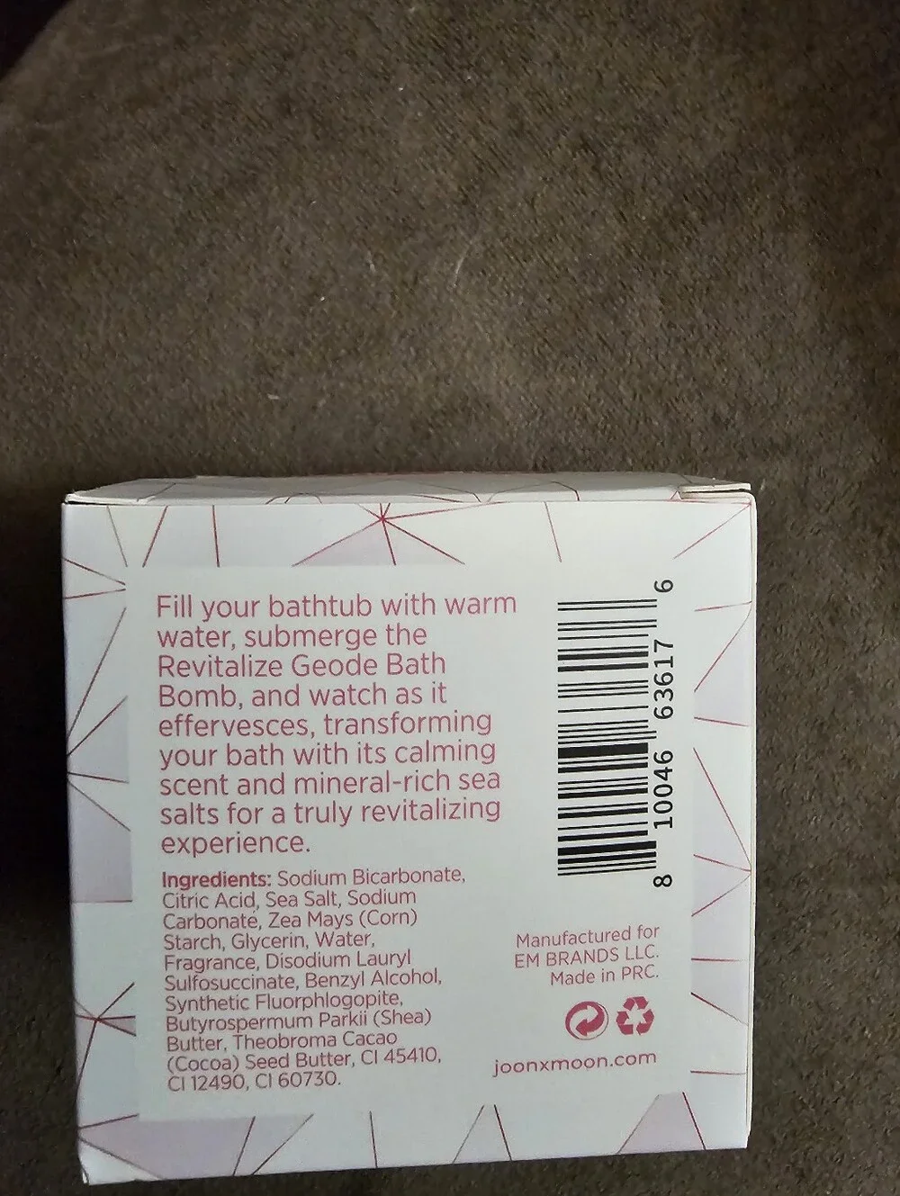 3 Boxes Joon x Moon Revitalize Pink Glitter Bath Bomb
